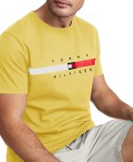 Tommy Hilfiger Men's Short Sleeve Signature Stripe Graphic T-Shirt - Image 8